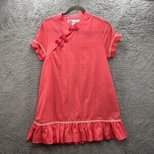 Pitusa Women's Medium? Lightweight Pink Dress Coverup Summer Pool Vacation Beach